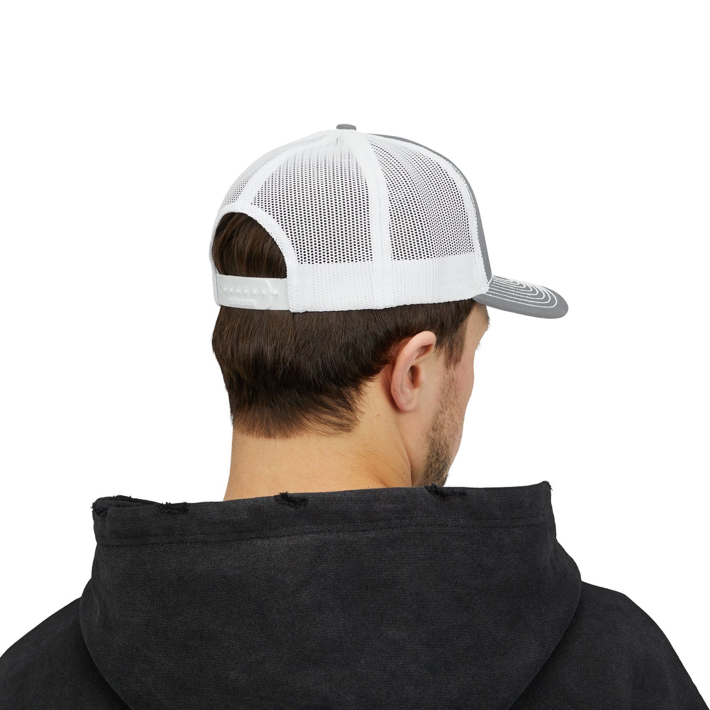 Grey/ white Trucker Hat - side