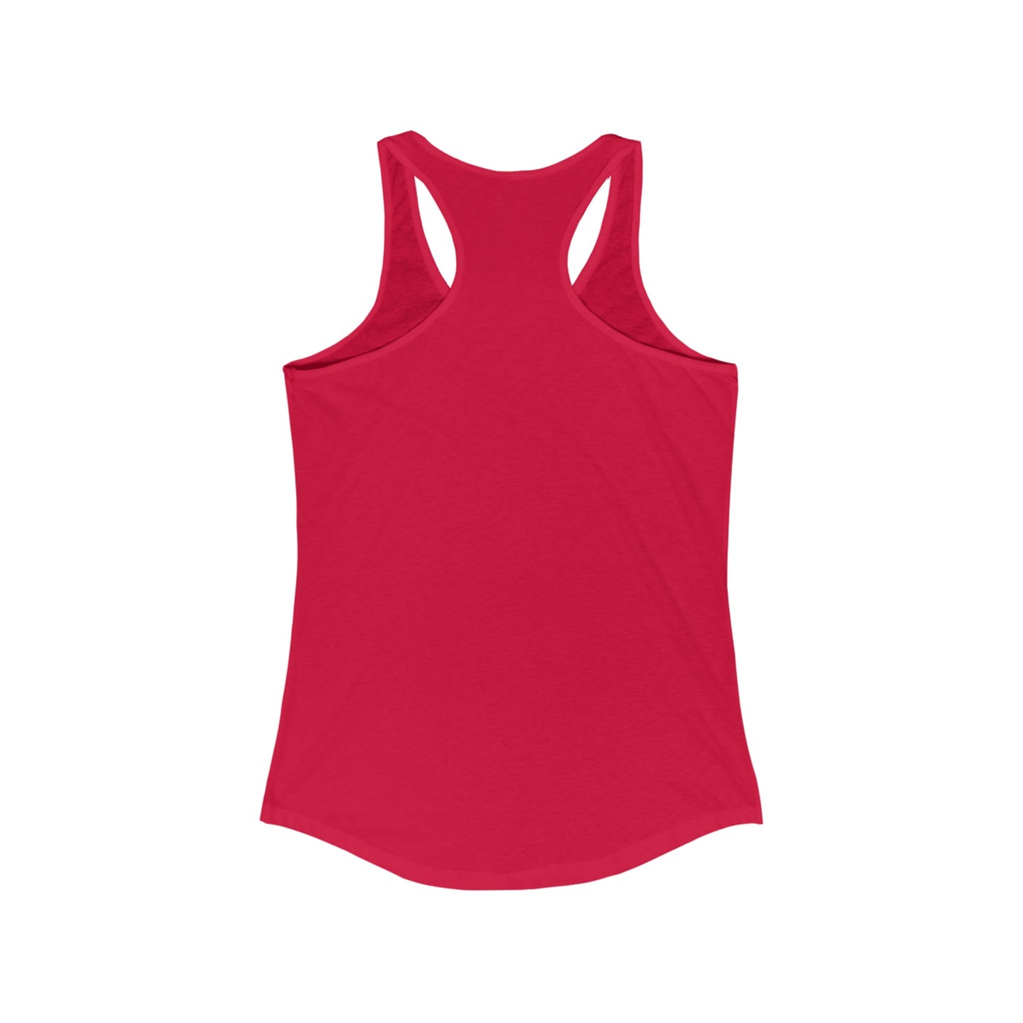 Red Women's Ideal Racerback Tank: back