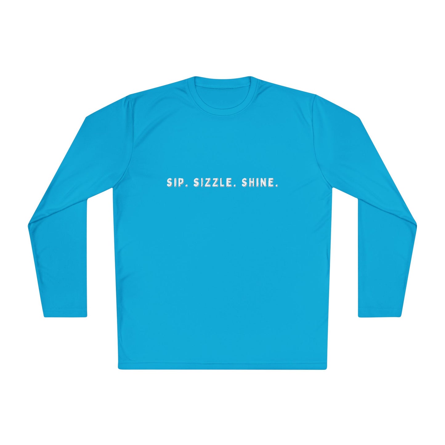 Turquois Unisex Lightweight Long Sleeve Tee: front