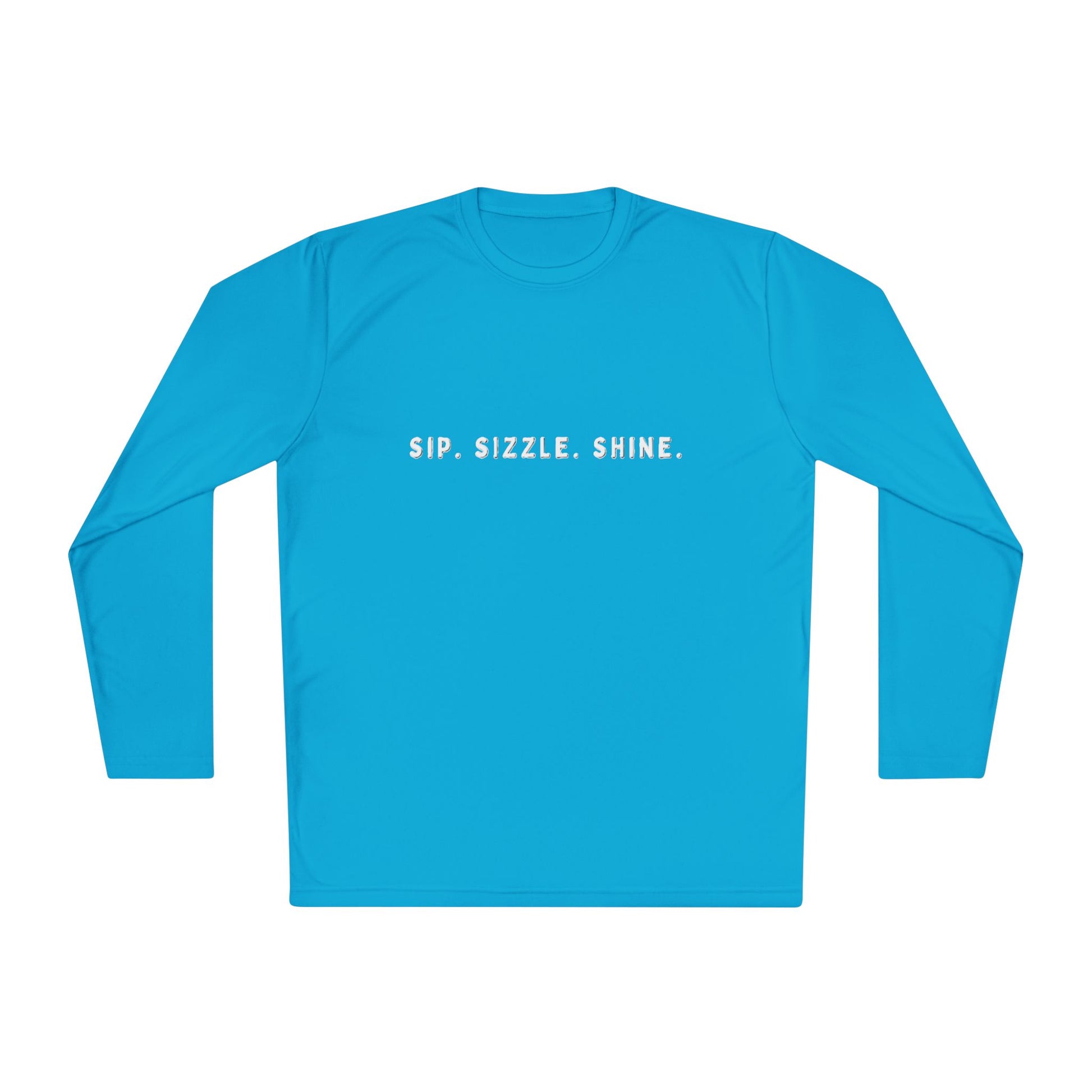 Turquois Unisex Lightweight Long Sleeve Tee: front