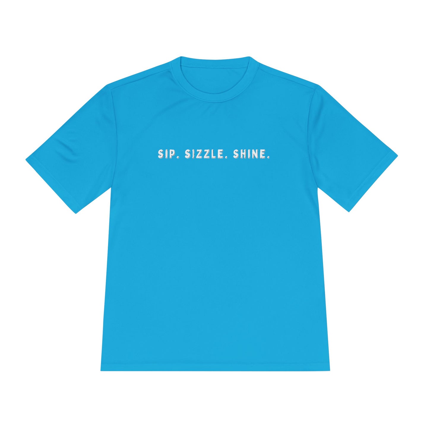Turquois Unisex Moisture-Wicking Tee: front