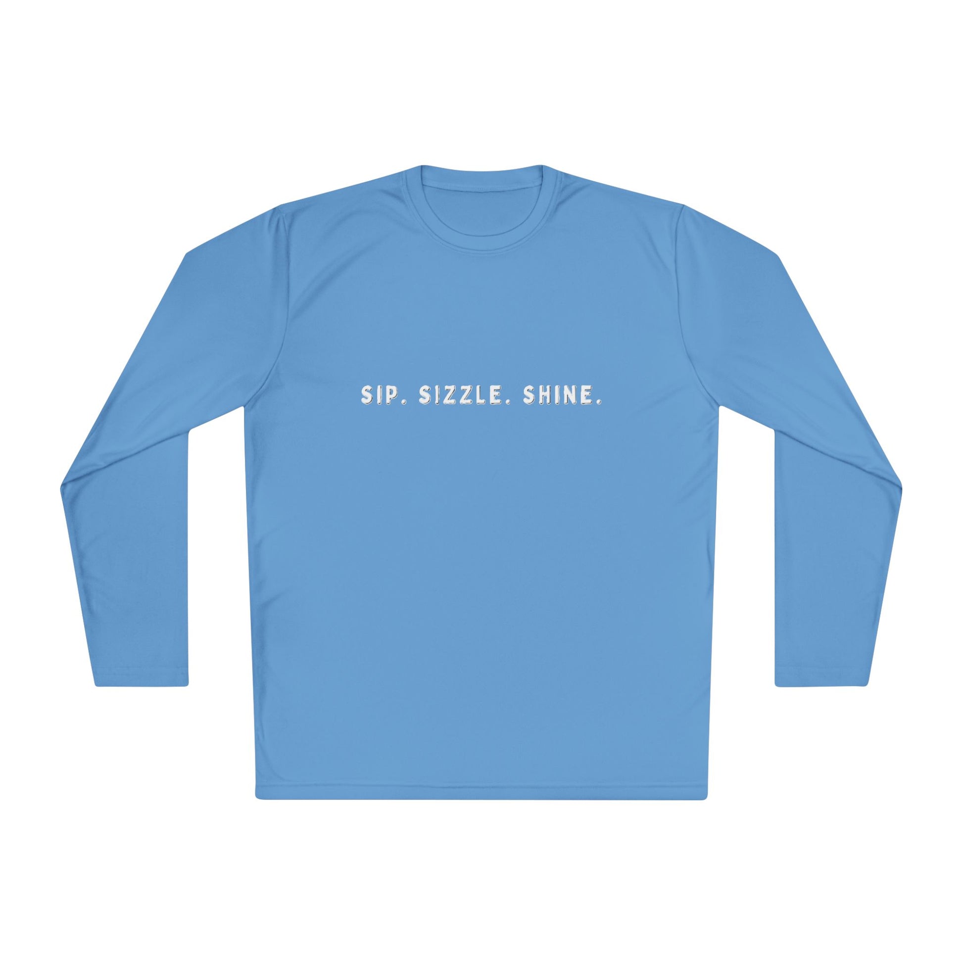 Light Blue Unisex Lightweight Long Sleeve Tee: front