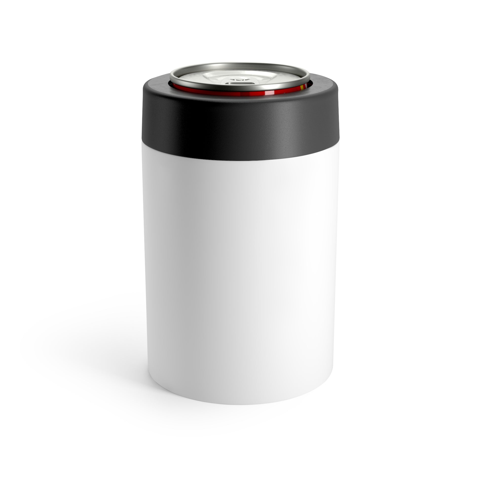 White Insulated Can holder - back view
