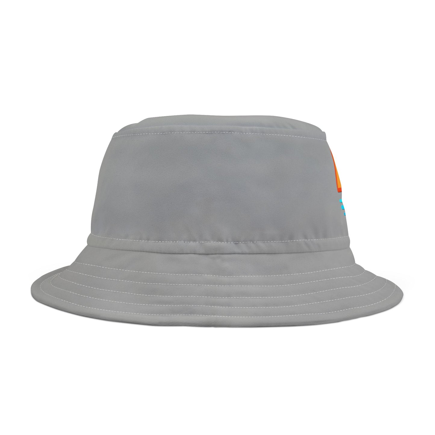 Grey Bucket hat - side view