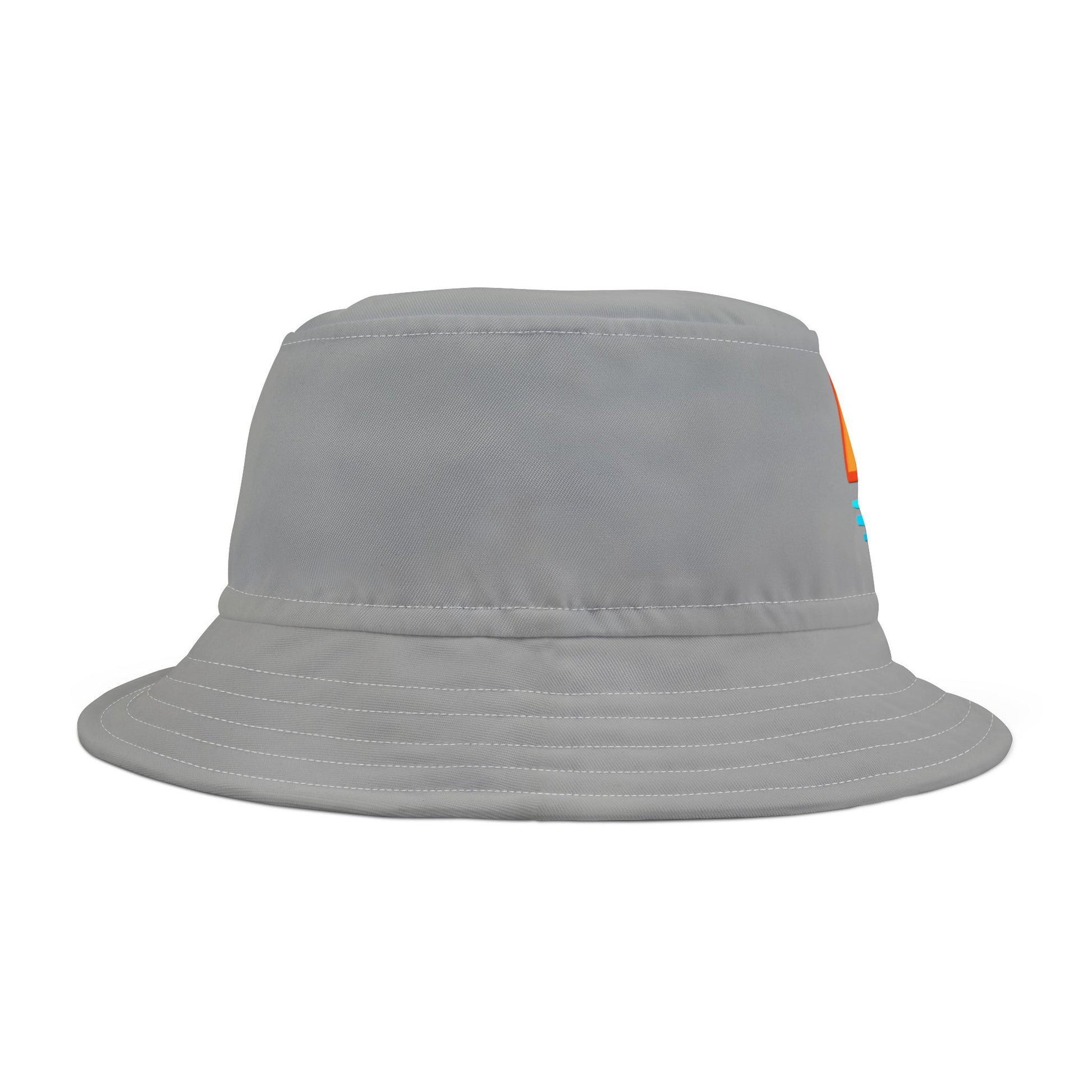 Grey Bucket hat - side view