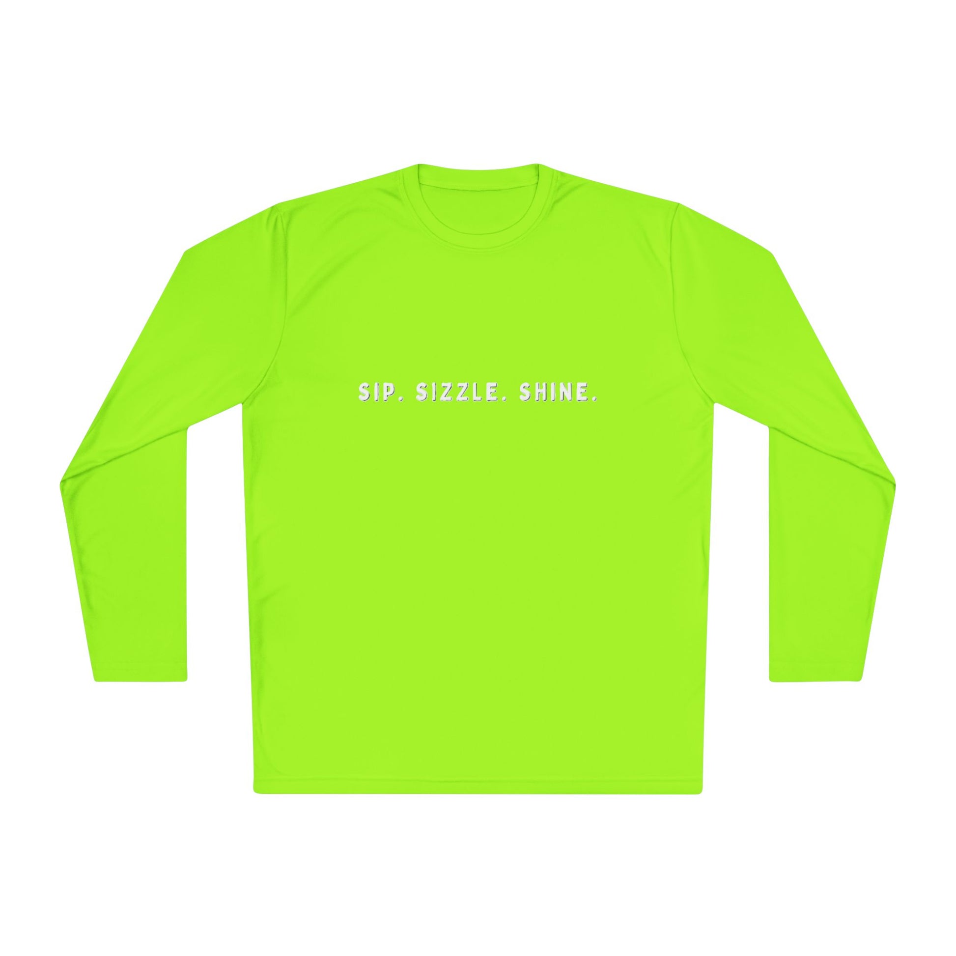 Lime Unisex Lightweight Long Sleeve Tee: front