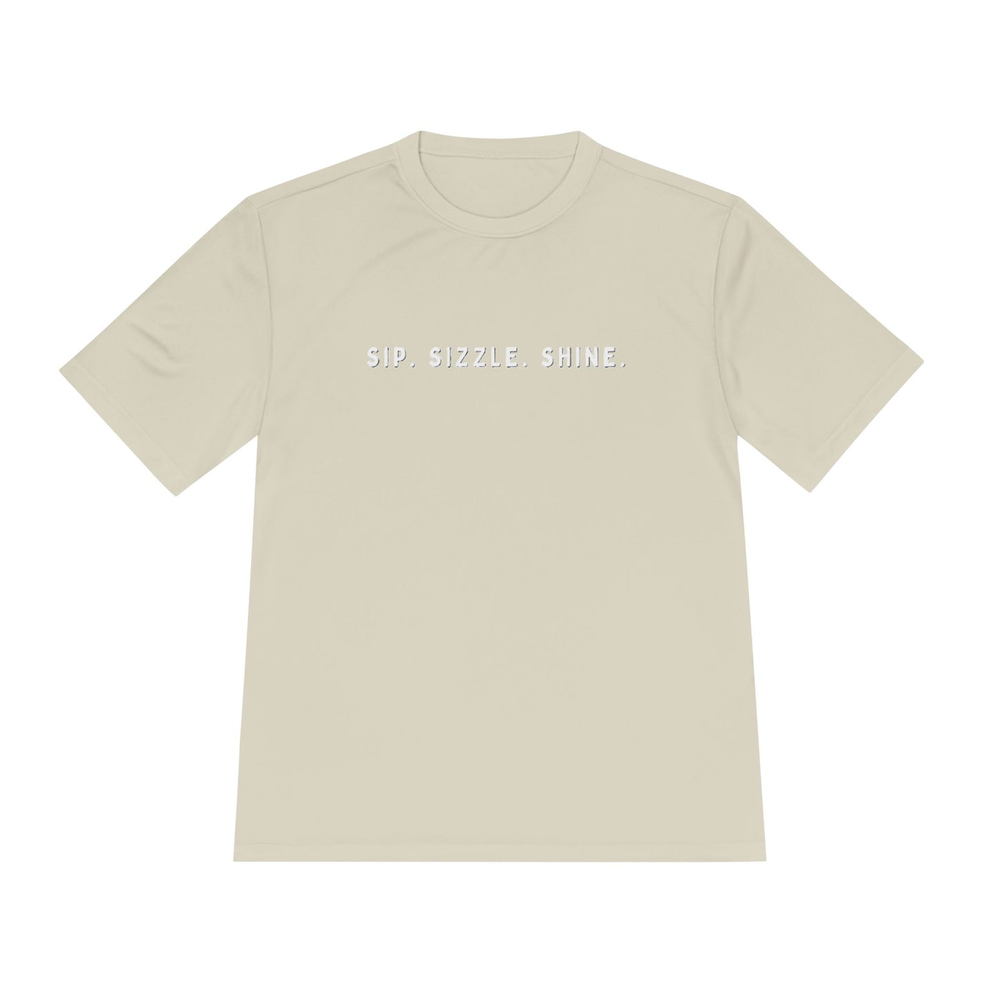 Sand Unisex Moisture-Wicking Tee: front