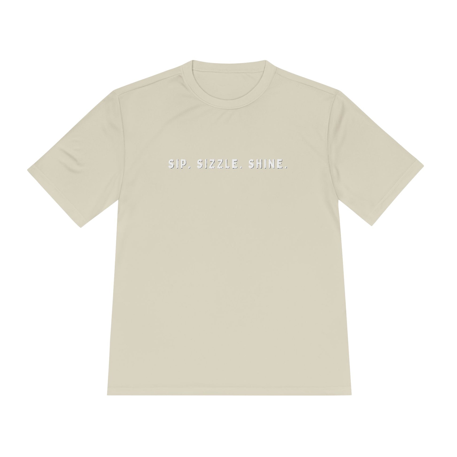 Sand Unisex Moisture-Wicking Tee: front