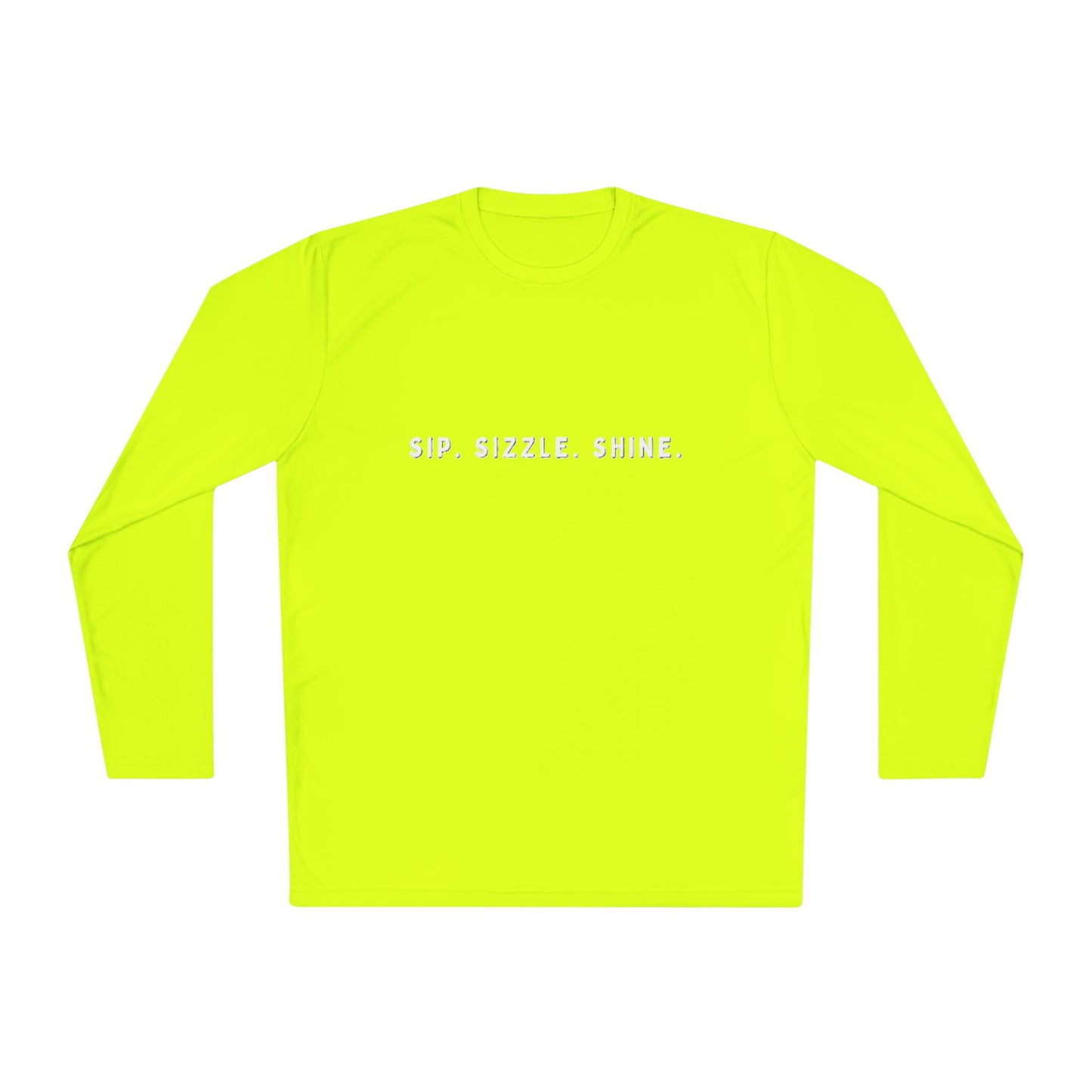 Yellow Unisex Lightweight Long Sleeve Tee: front