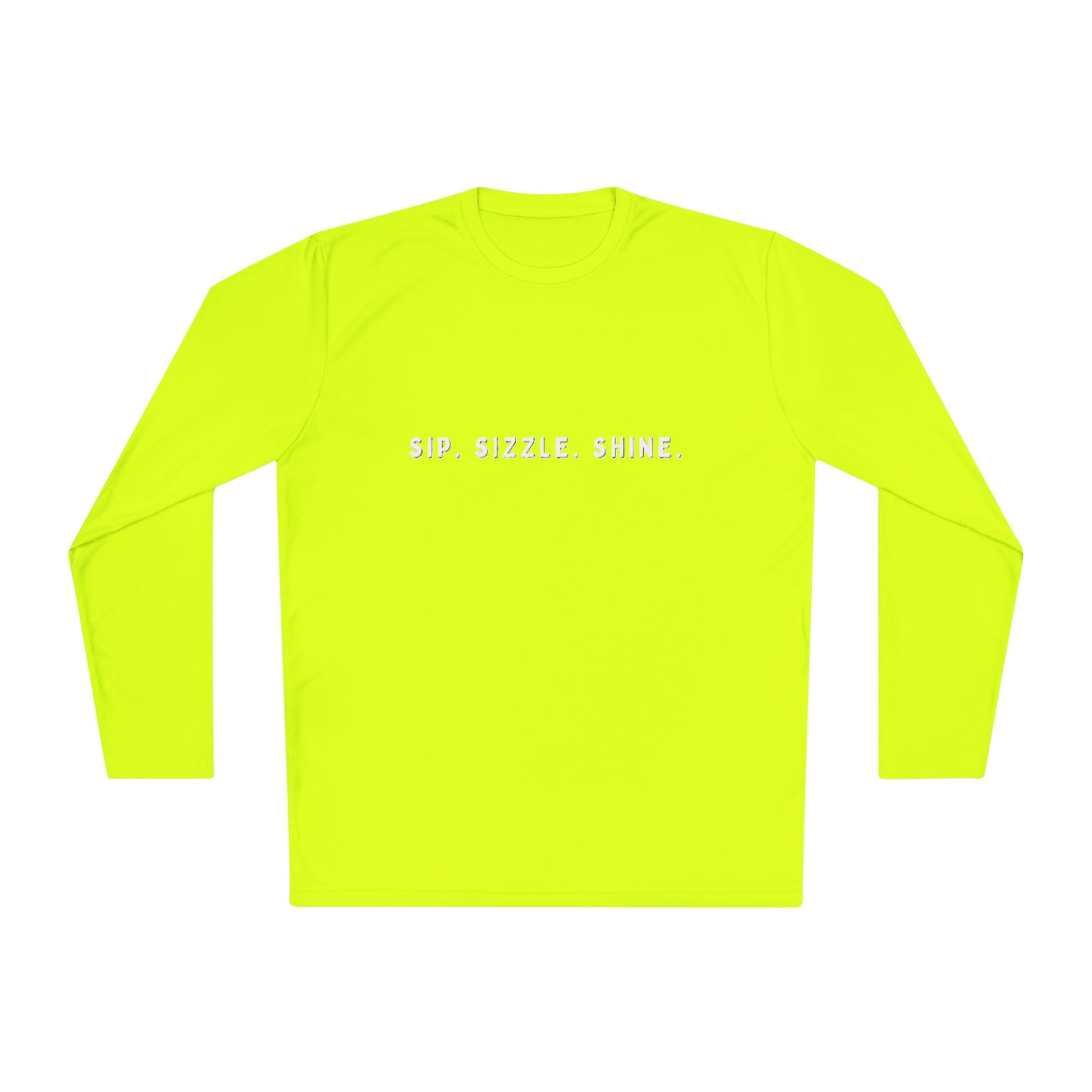Yellow Unisex Lightweight Long Sleeve Tee: front