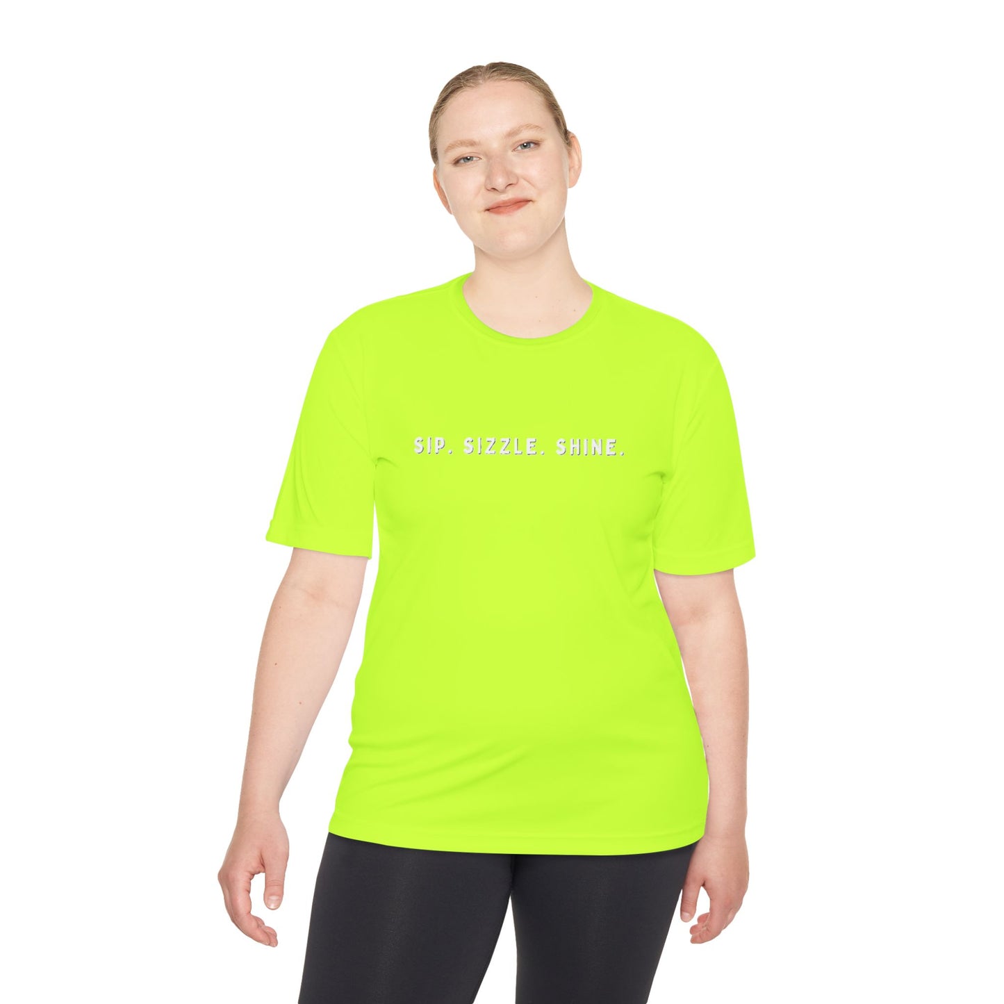 Yellow Unisex Moisture-Wicking Tee: front