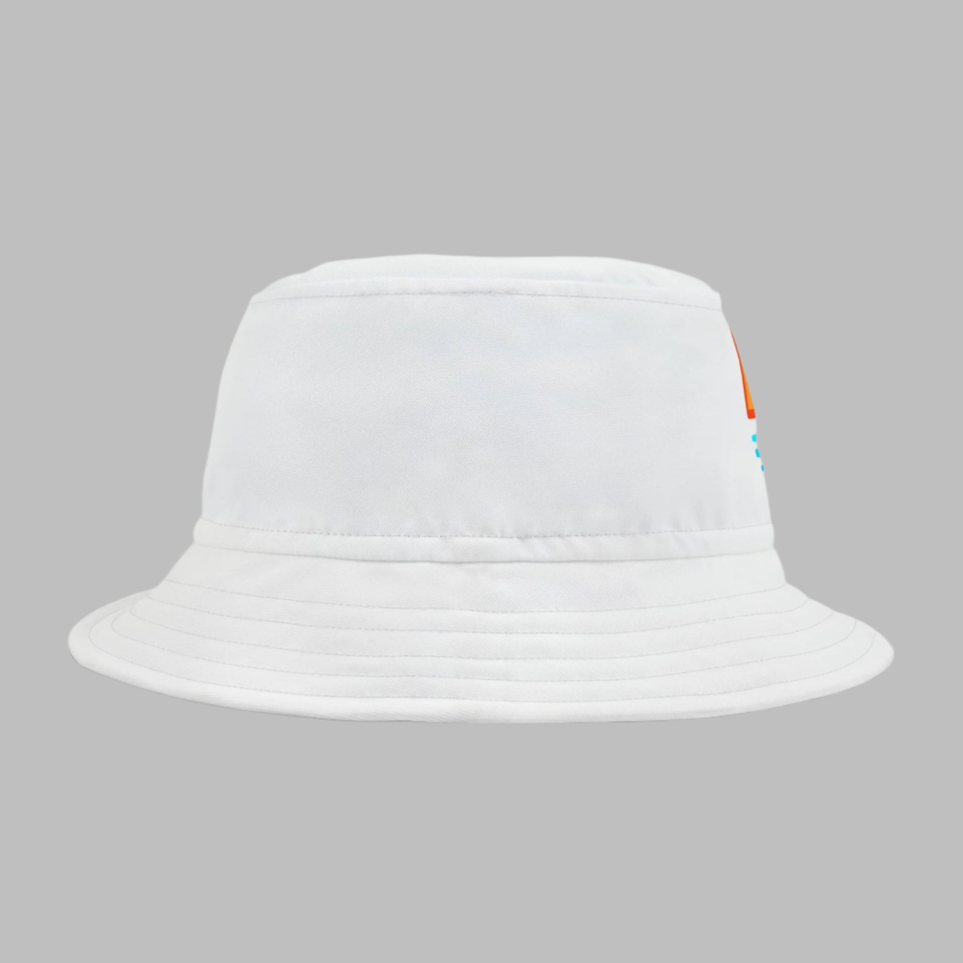 white bucket hat - side view