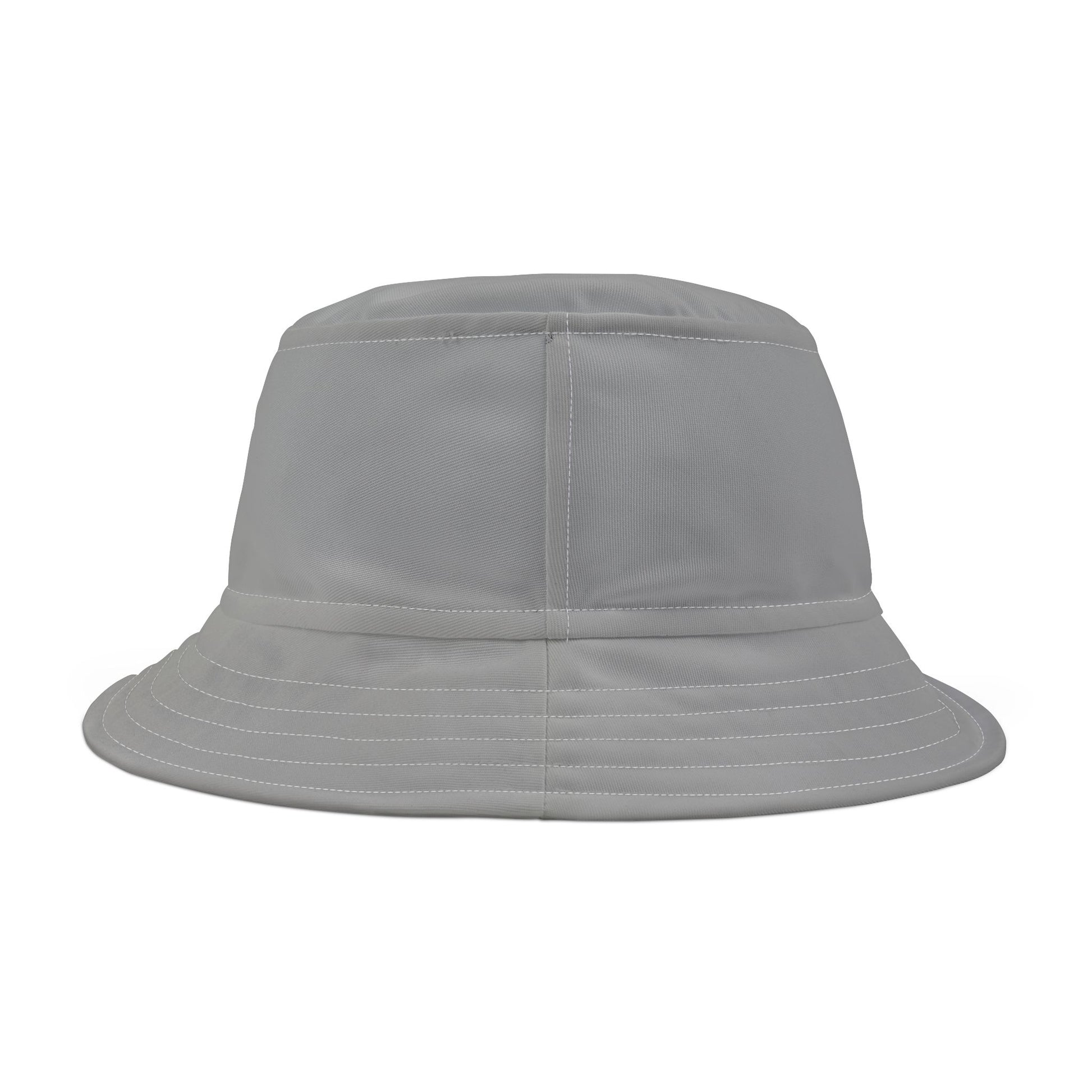 Grey bucket hat - back view
