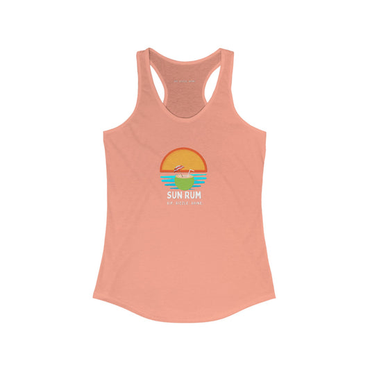 Peach Women's Ideal Racerback Tank: front