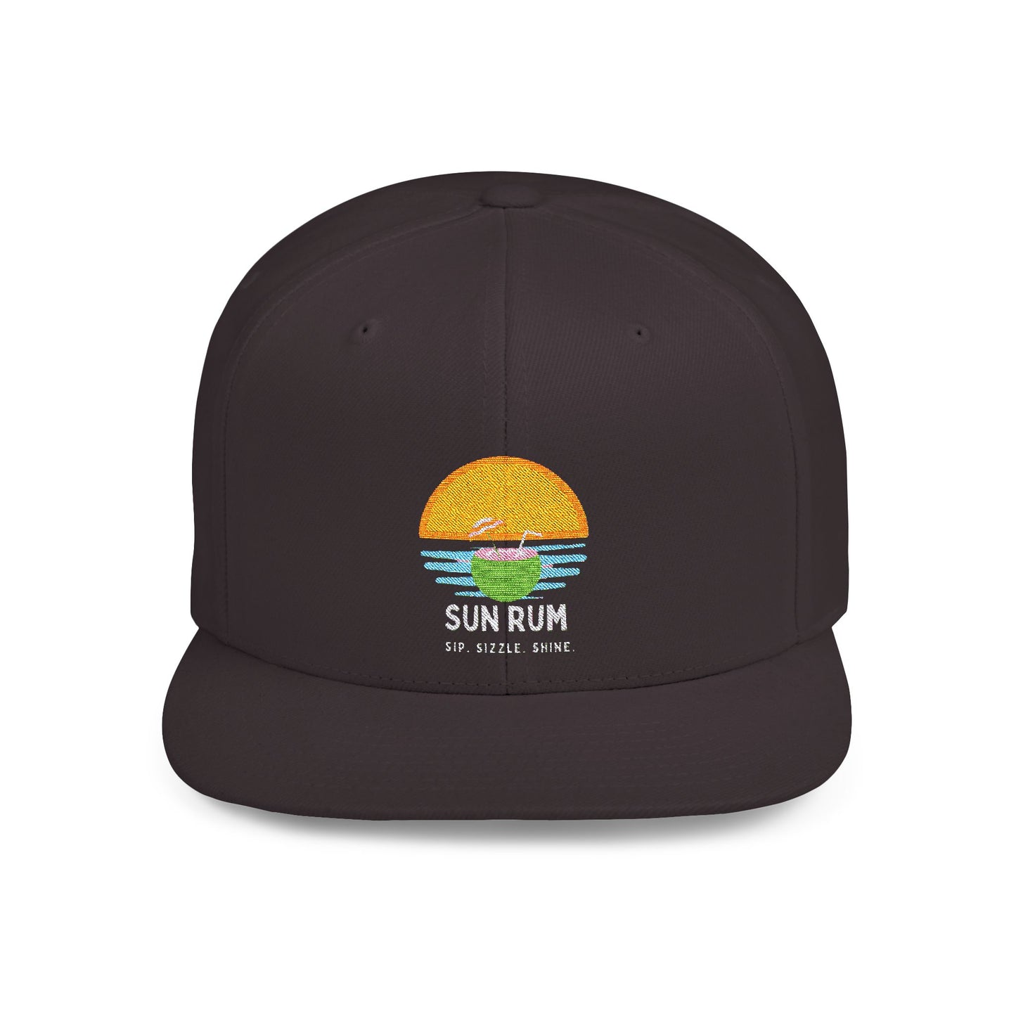 Flat Bill Snap Back - black