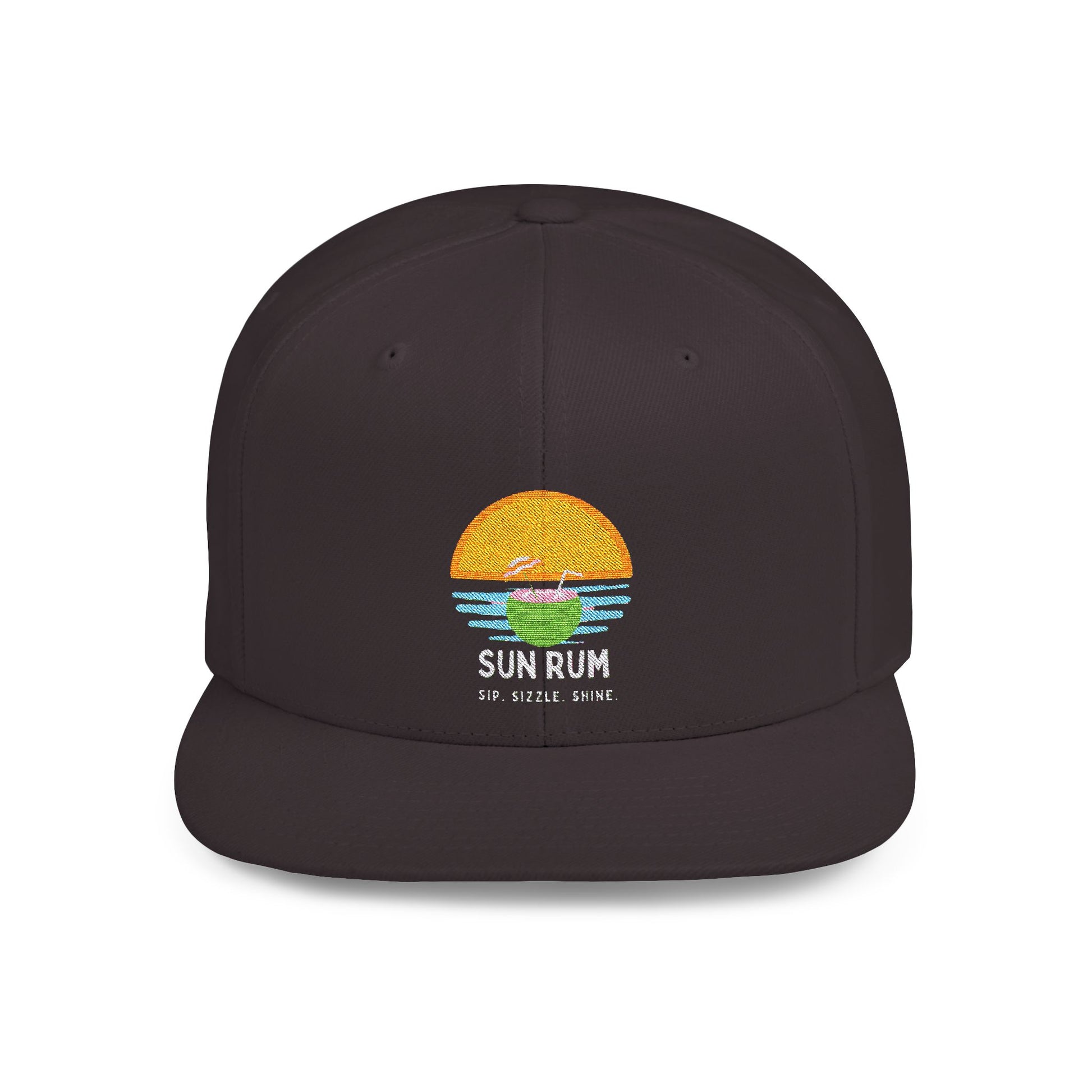 Flat Bill Snap Back - black