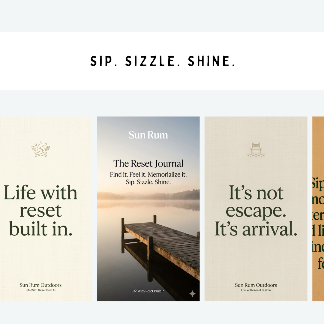 The Sun Rum Reset Kit — Journal and Moment Cards
