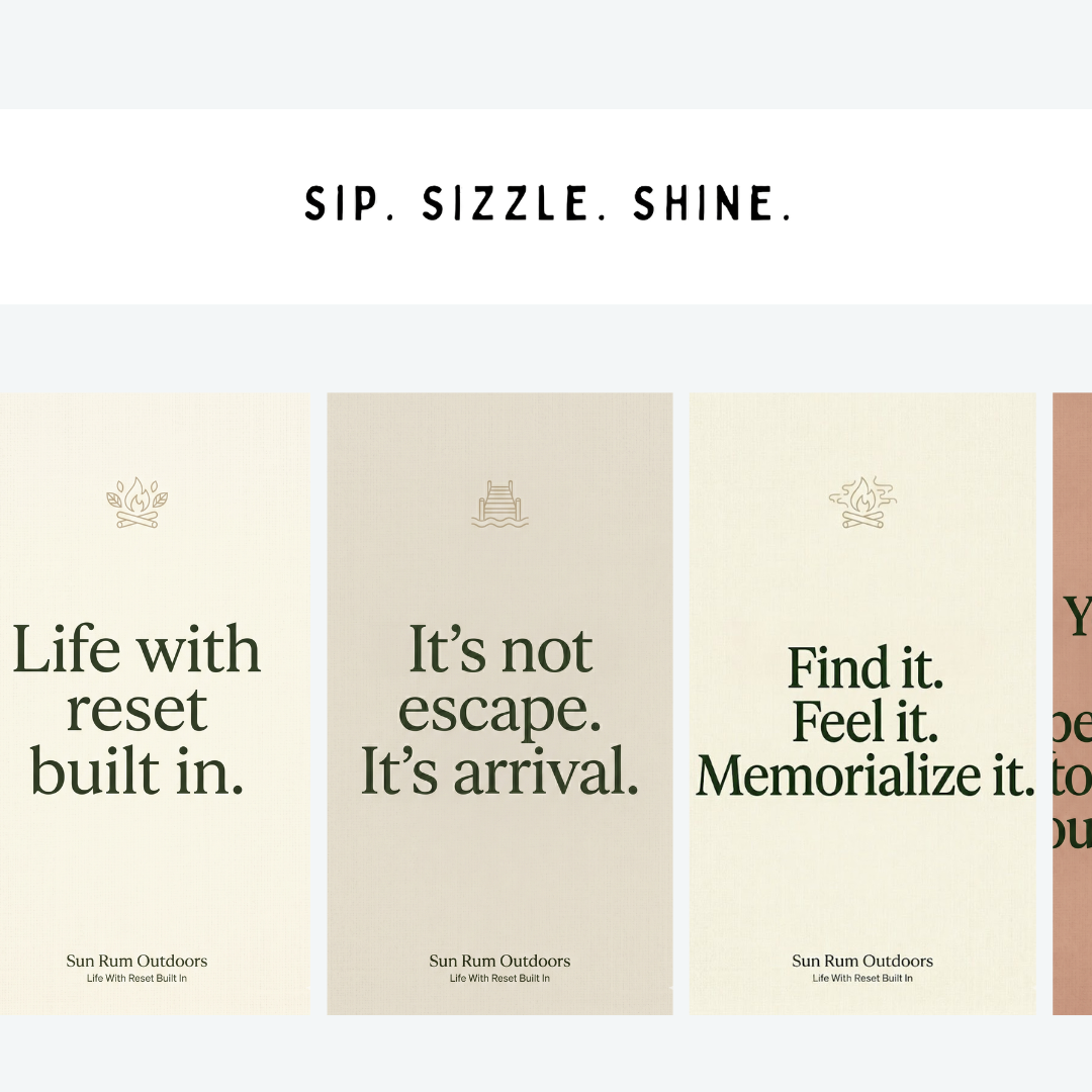 The Sun Rum Moment Cards — Set of 12